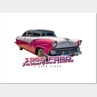 1955 Ford Fairlane Crown Victoria 2 Door Sedan Posters and Art